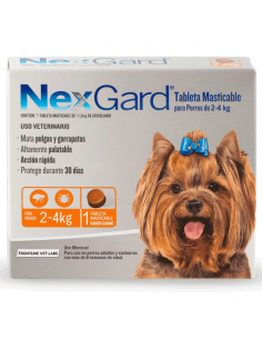 Comprimido contra Pulgas y Garrapatas para Perros Nexgard 2 - 4 Kg