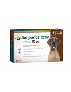 Comprimido contra Pulgas y Garrapatas para Perros Simparica 40 - 60 Kg