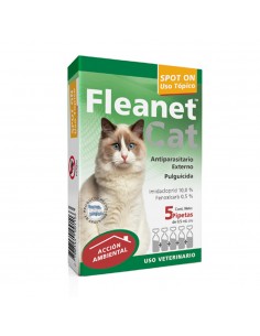 Fleanet Cat x 5 pipetas.