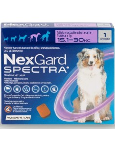 Nexgard Spectra 15,1 a 30 kgs.