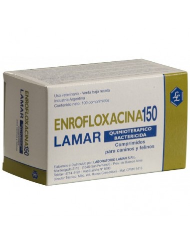 Enrofloxacina 150 mg. x 100 comp.