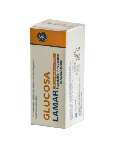 Glucosa 25% Inyectable x 50 ml.