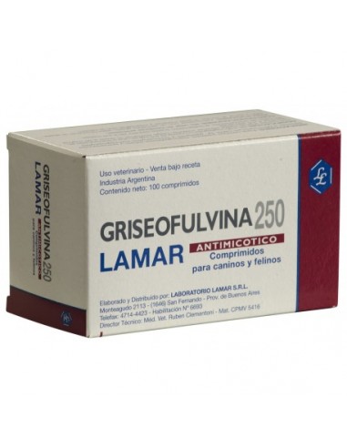 Griseofulvina 250 mg x 100 comp.