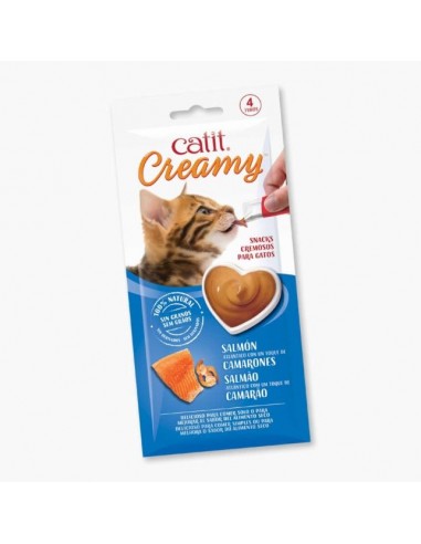 CATIT Creamy - Salmón - Snacks para...
