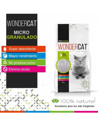 Wonder Cat Micro Granulado x 4 kgs