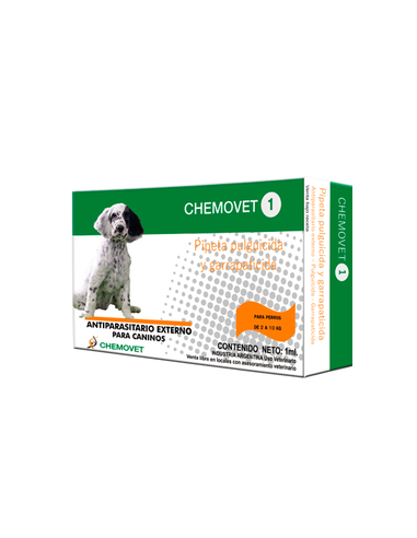 Chemovet Pipeta 1 para perros de 2 a...