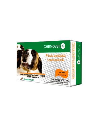 Chemovet Pipeta 4 para perros +  40 kgs.