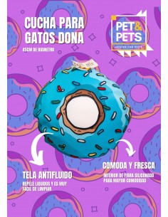 Almohadón Donut para Gato -...