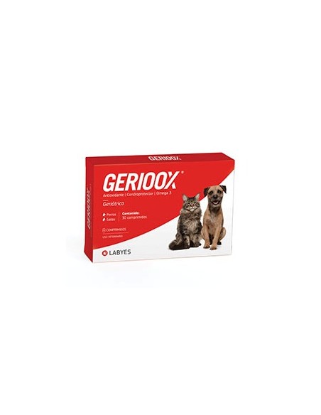 Antiartrósico para Perros y Gatos Gerioox x 30 Comprimidos